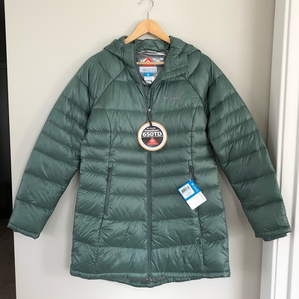 NWT Columbia Down Coat TurboDown 650TD Pond L